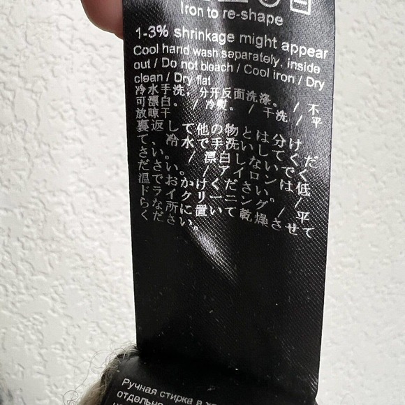 Anthropologie Samsoe and Samsoe Jeanie Long Wool Alpaca Cardigan Marled Medium - Picture 7 of 8